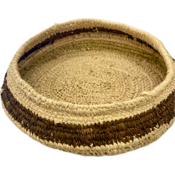 Tjanpi Desert Weavers Raffia Basket by Pollyanne Smith, 40cm in Diameter - Image 3