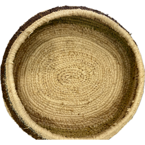 Tjanpi Desert Weavers Raffia Basket by Pollyanne Smith, 40cm in Diameter