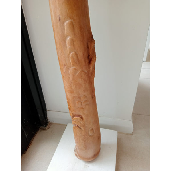 Hand-Carved Didgeridoo with Barramundi Carving by Anthony Saltmere 140cm - Image 2