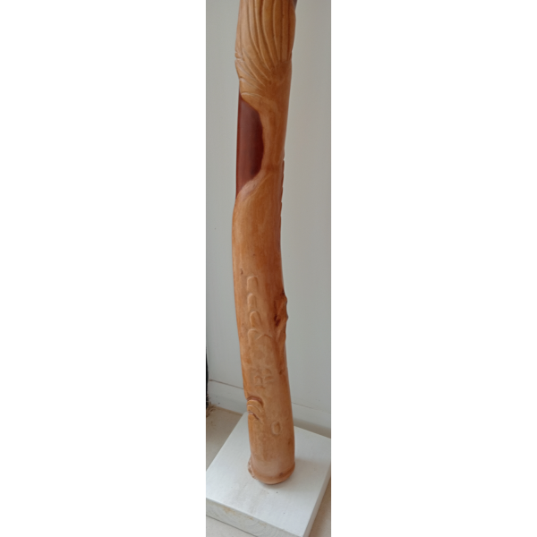 Hand-Carved Didgeridoo with Barramundi Carving by Anthony Saltmere 140cm - Image 3