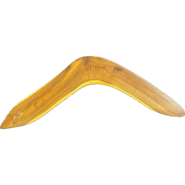 Hand-Carved Boomerang (Medium Thick) by Anthony Saltmere 57cm long - Image 2