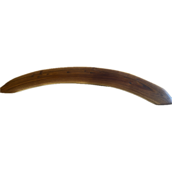 Hand-Carved Boomerang (Dark) by Anthony Saltmere 76cm x 15cm