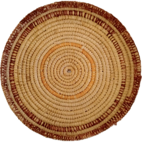 Bonnie Creations Woven Raffia Basket by Bronwyn Milliecon 28cm in Diameter - Image 2