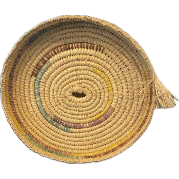 Bonnie Creations Woven Raffia Basket by Bronwyn Milliecon 23cm in Diameter - Image 2