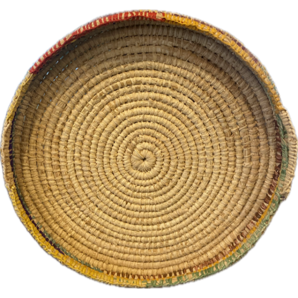 Bonnie Creations Woven Raffia Basket by Bronwyn Milliecon 27cm in Diameter - Image 2