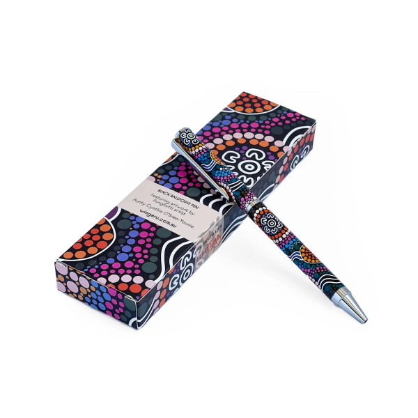 Pen in Gift Box with Artwork by Cynthia Younie (Black Ink) - Image 2